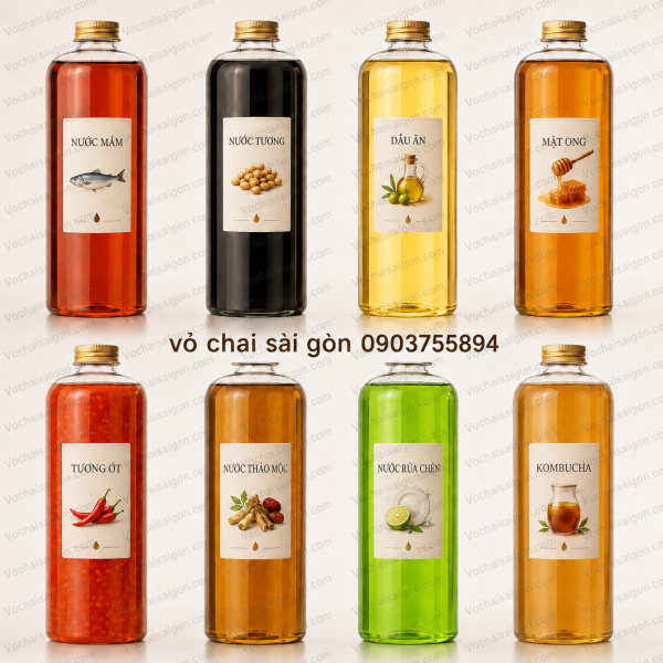 chai 1l nhựa dày