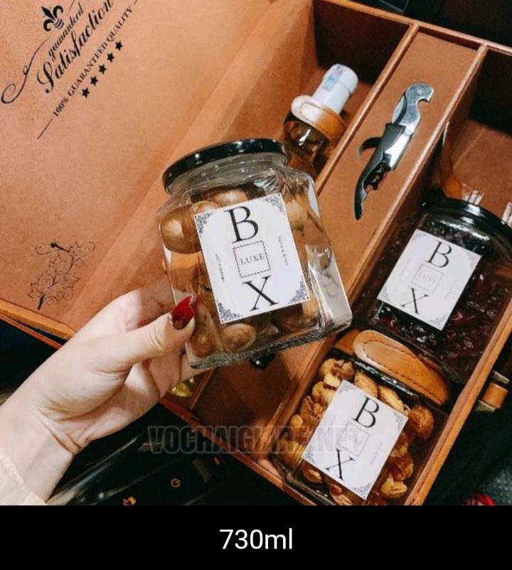 Hũ lục giác 730ml