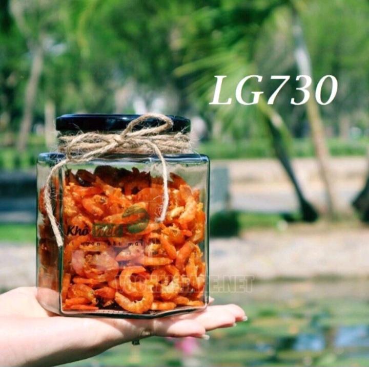 Hũ thuỷ tinh lục giác 730ml - Hình ảnh 2