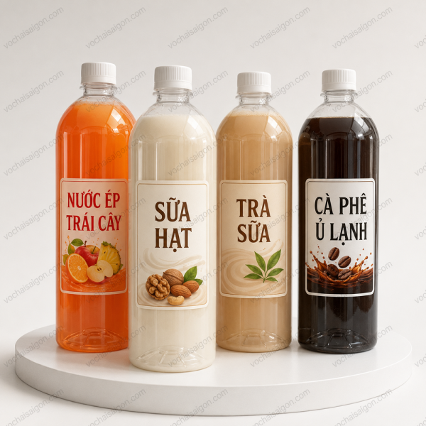 chai nhựa PET 1 Lit (1000ml)