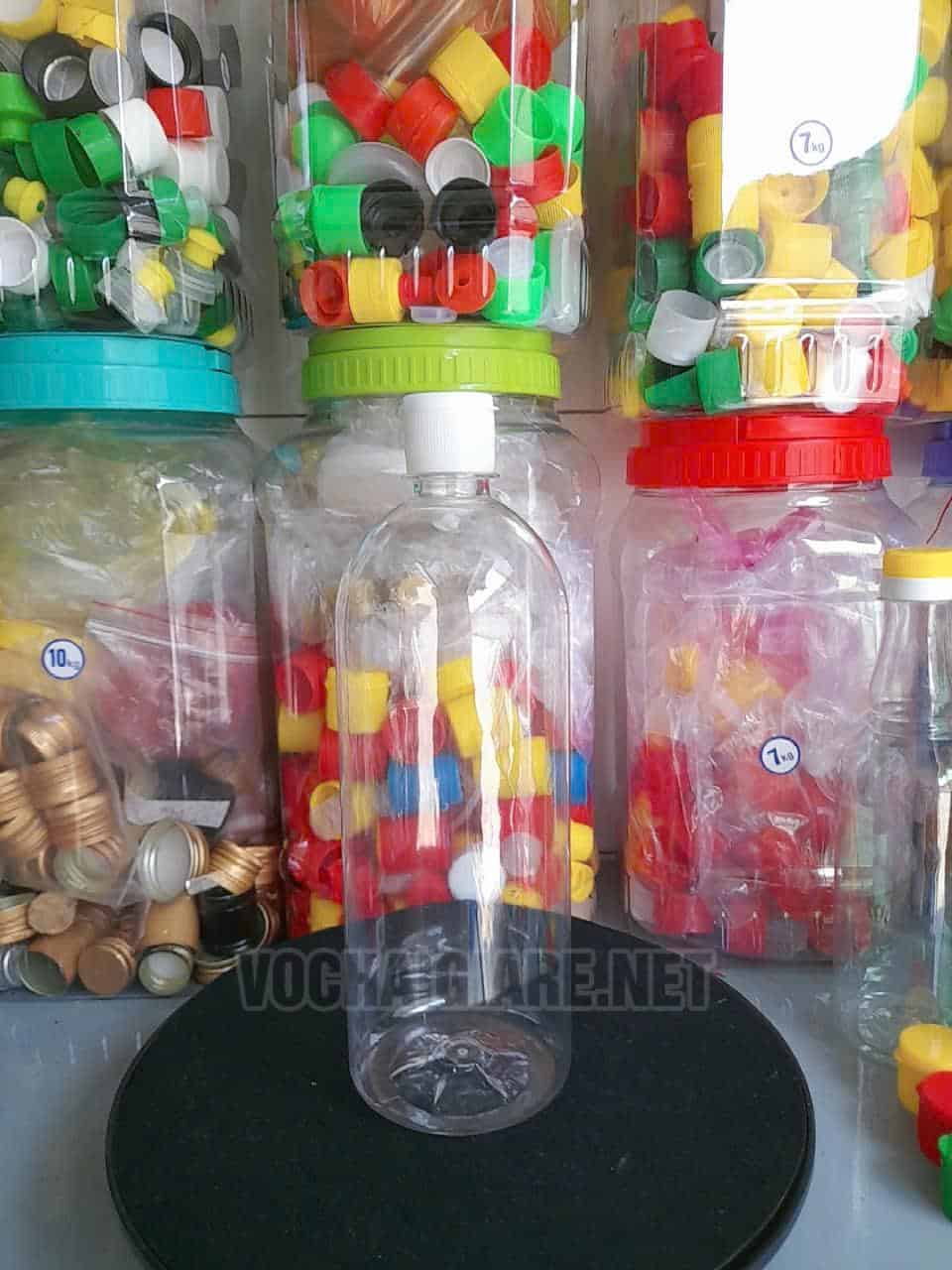 Chai nhựa 1 lít nắp bật - Hình ảnh 3
