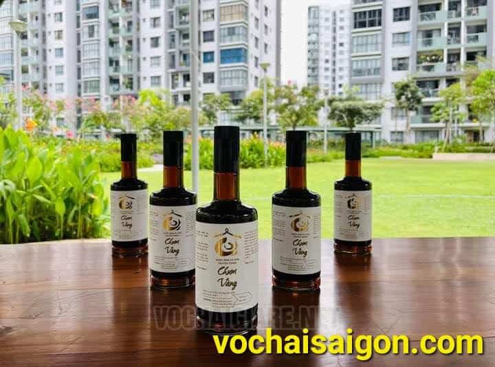 chai thủy tinh tròn 500ml vai ngang - Hình ảnh 3