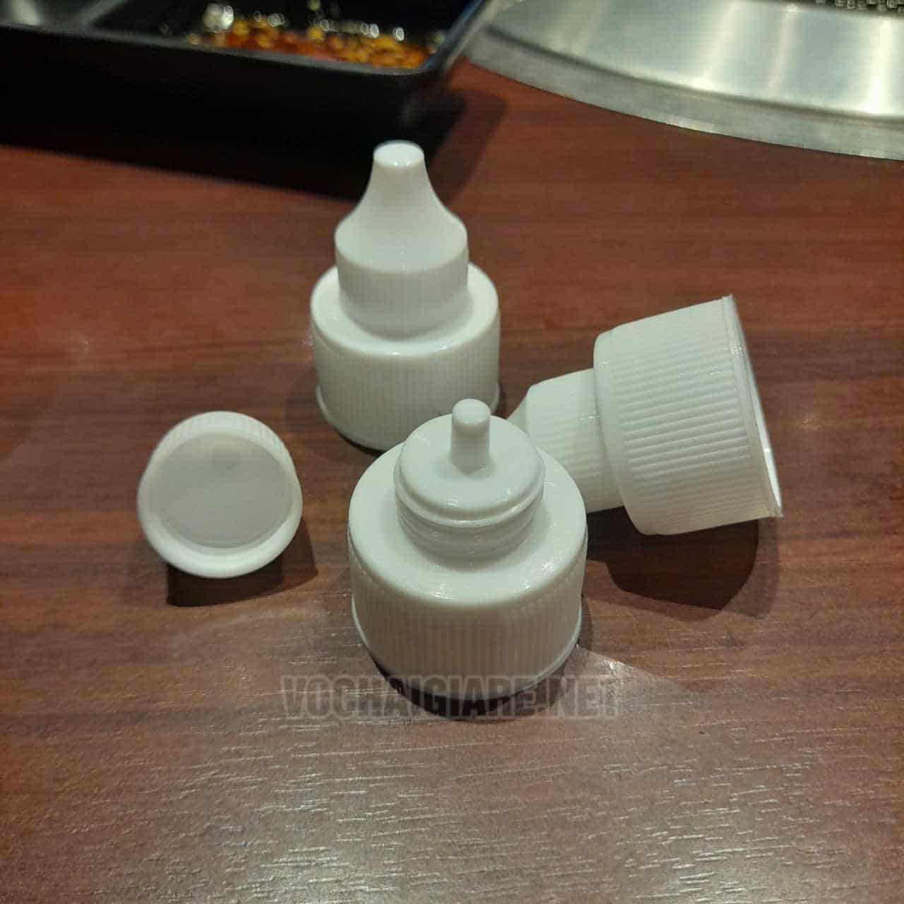 Nắp chai nước muối sinh lý - cổ cao - Hình ảnh 4