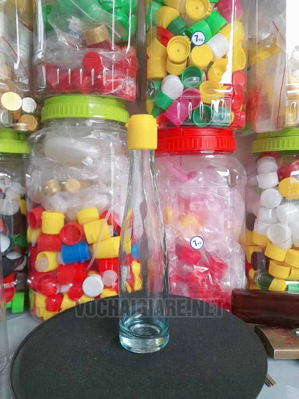 Chai thủy tinh nắp nhựa 200ml - Hình ảnh 2
