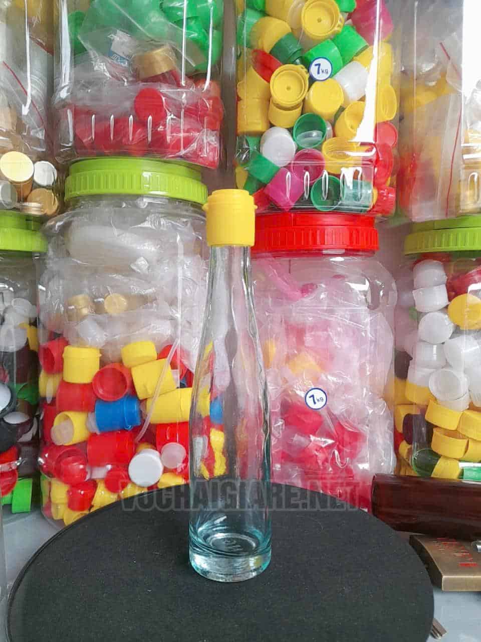 Chai thủy tinh nắp nhựa 200ml - Hình ảnh 3
